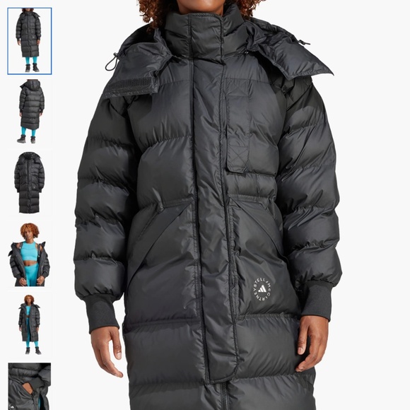 adidas by Stella McCartney Longline WIND.RDY Puffer Jacket, size XL - Picture 1 of 16